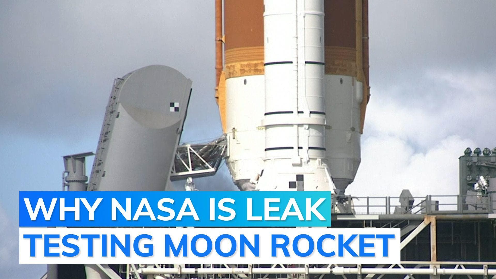 Artemis moon rocket: NASA is fueling its moon rocket in a leak test 