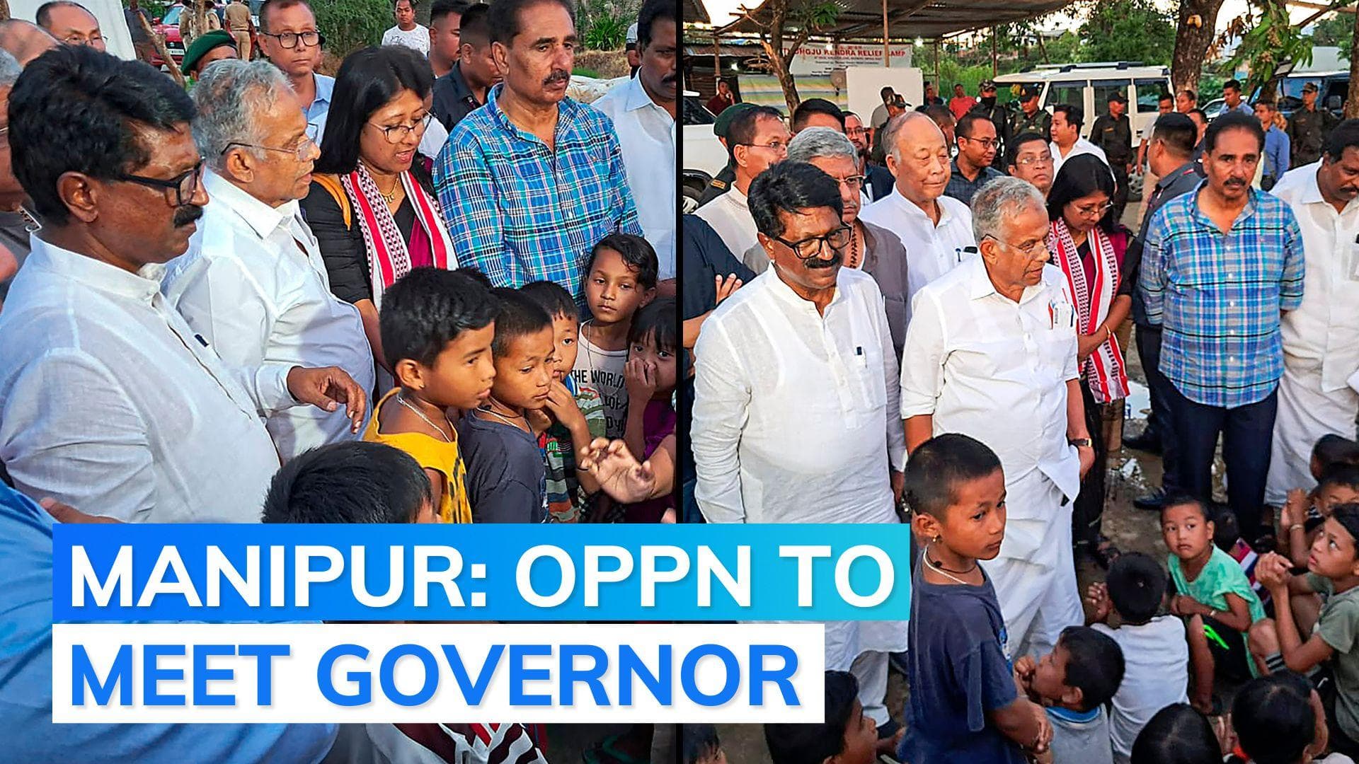 Manipur violence: After visit to relief camps, INDIA bloc MPs to meet governor today
