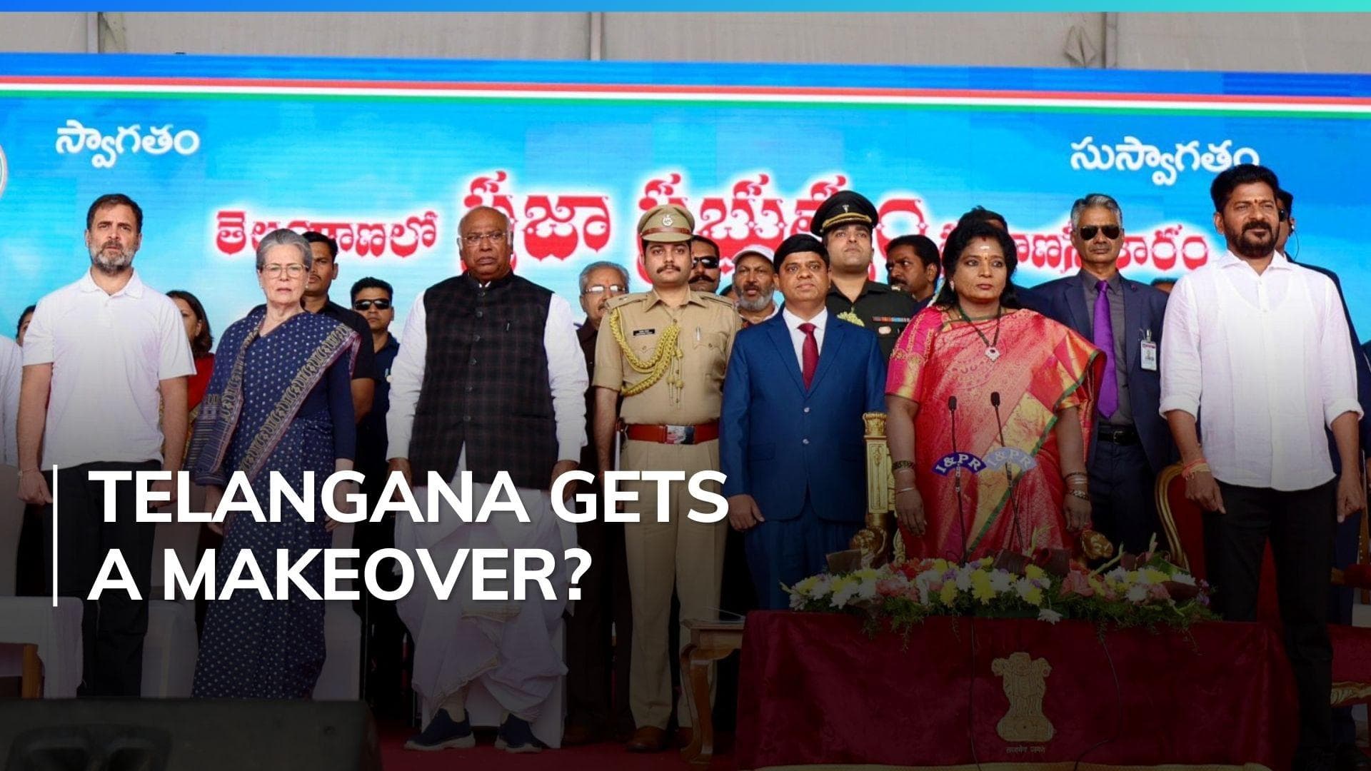 With new symbols and song, Congress seeks to decouple Telangana from BRS