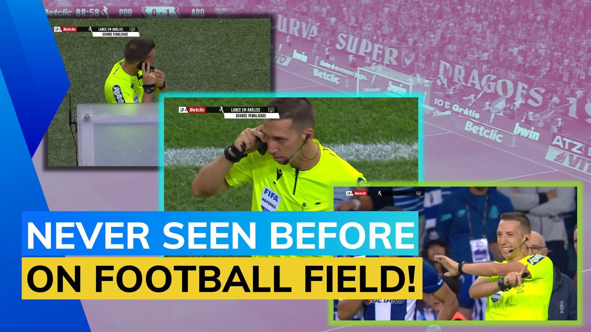 Watch: Referee uses mobile phone in VAR decision during FC Porto football match in Portugal | Viral video