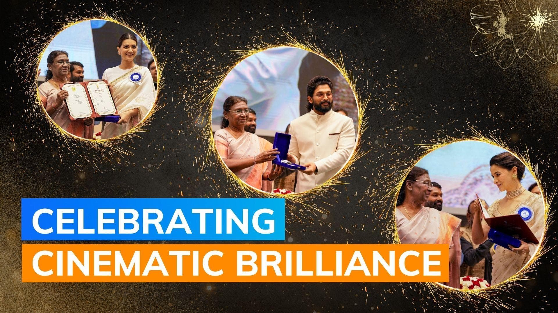 National Film Awards 2023: Allu Arjun, Alia Bhatt and others receive honour from President Murmu 