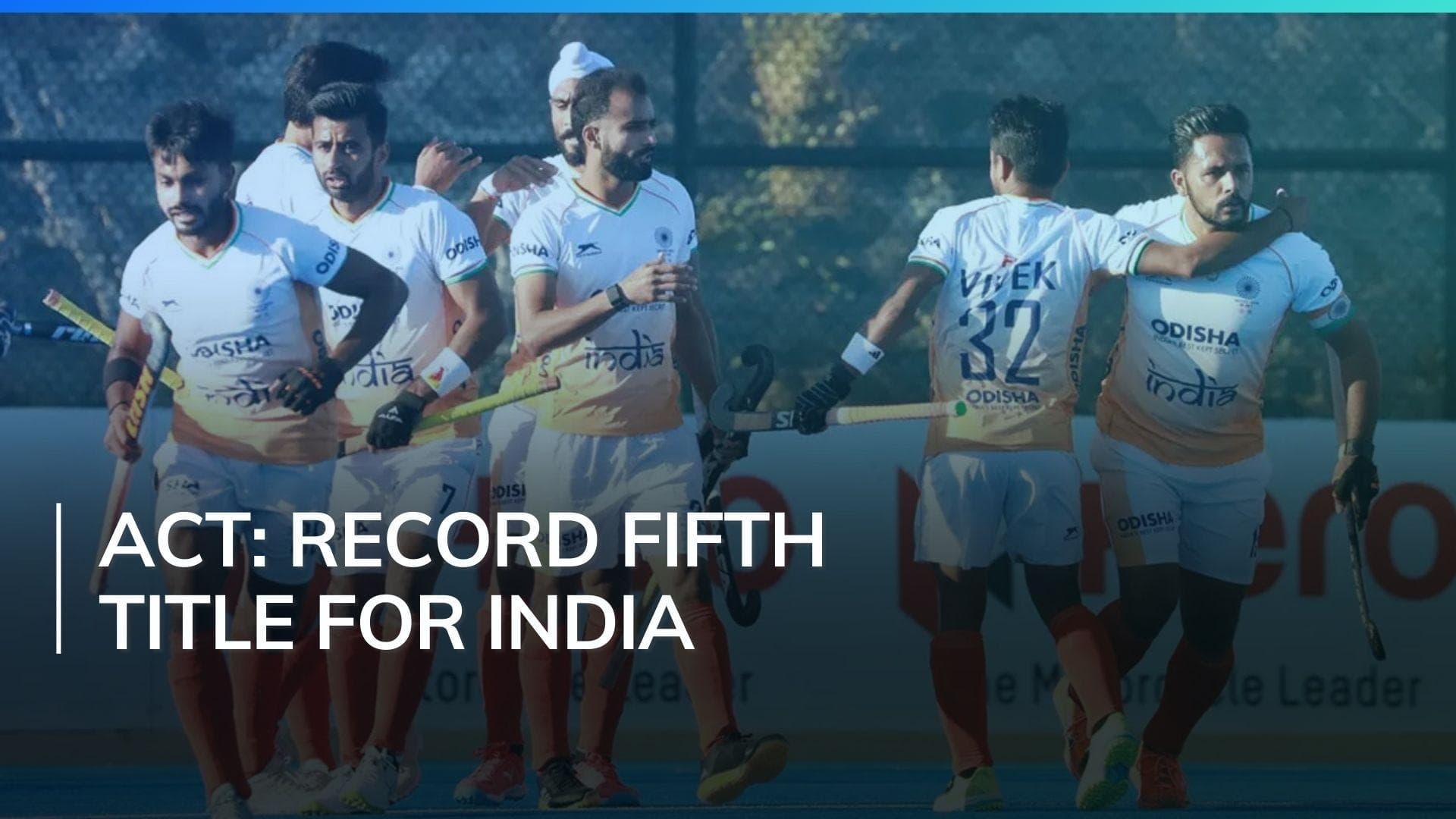 India Secures 5th Asian Champions Trophy Hockey Title with Narrow 1-0 Win Against China