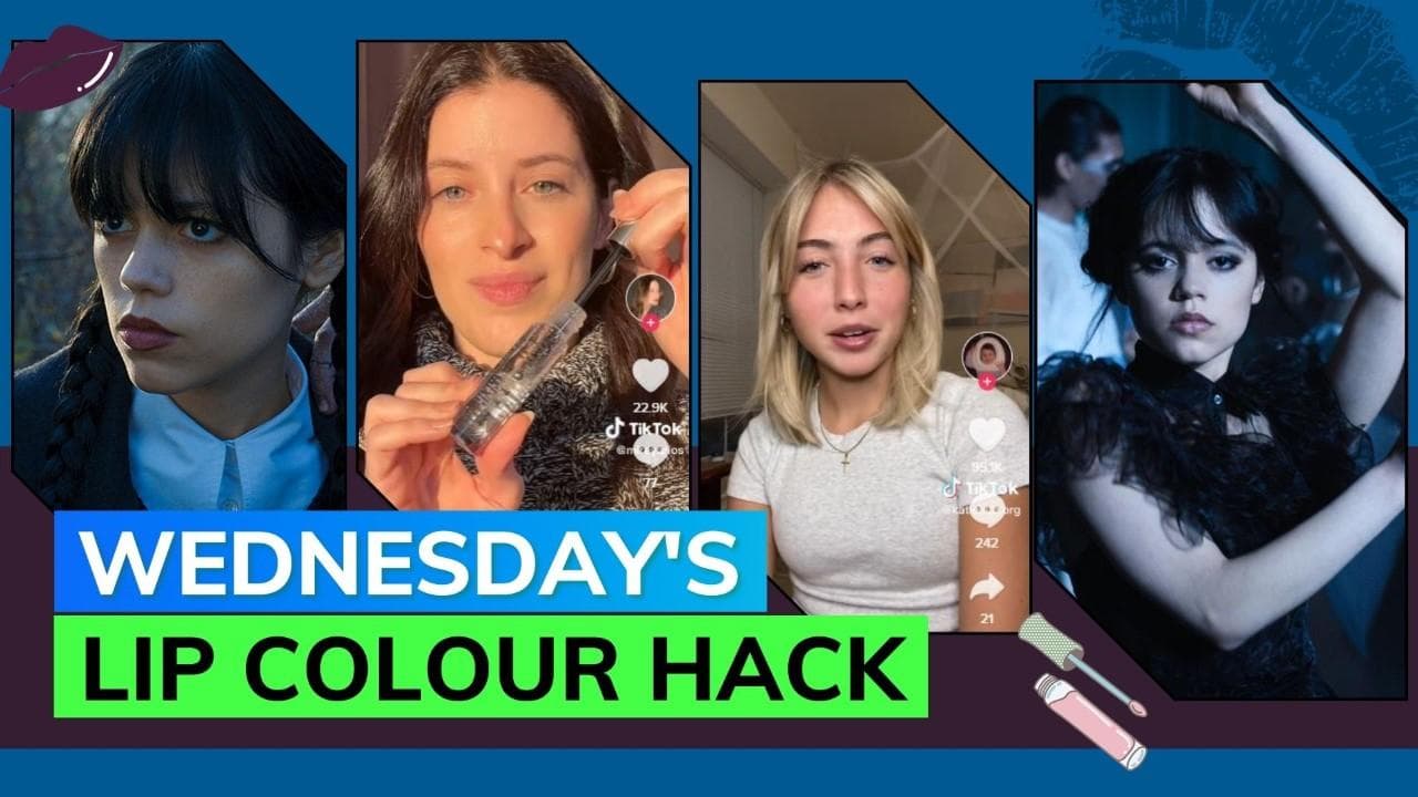 Wednesday Addams's lip colour hack decoded: Mascara+Gloss