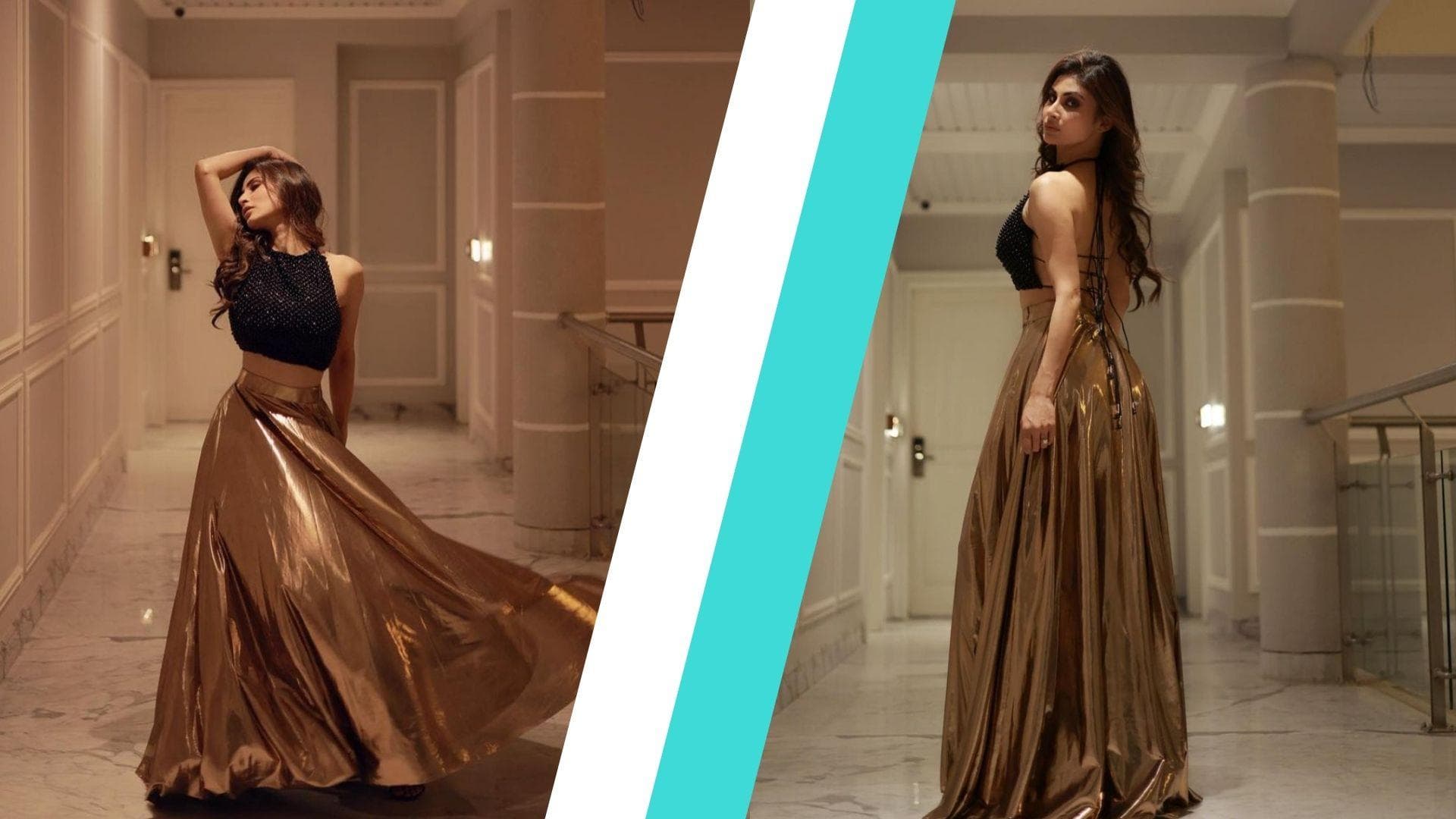 Fashion Alert: कॉकटेल पार्टी के लिए बेस्ट है मौनी रॉय का क्रॉप टॉप और स्कर्ट लुक, आप भी लें इंस्पीरेशन