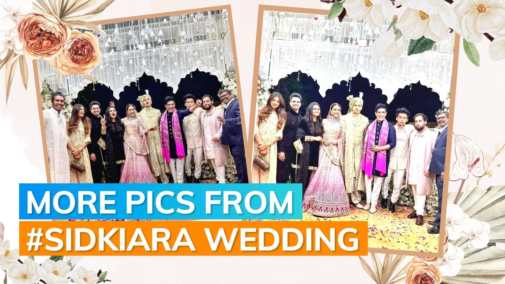 Sidharth Malhotra and Kiara Advani's royal wedding: Pictures of the happy couple with the guests 
