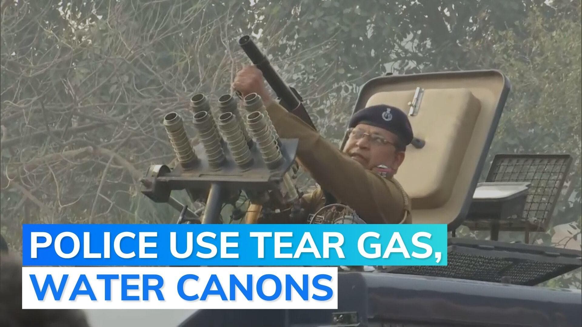 Watch: massive protest in Haryana near CM house over old pension scheme