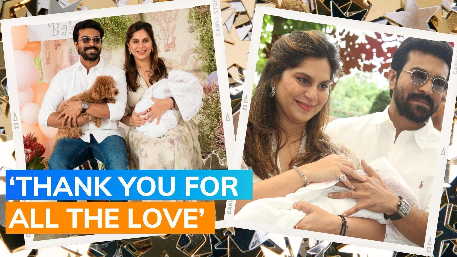 Ram Charan and Upasana Konidela express gratitude; share first picture with their daughter