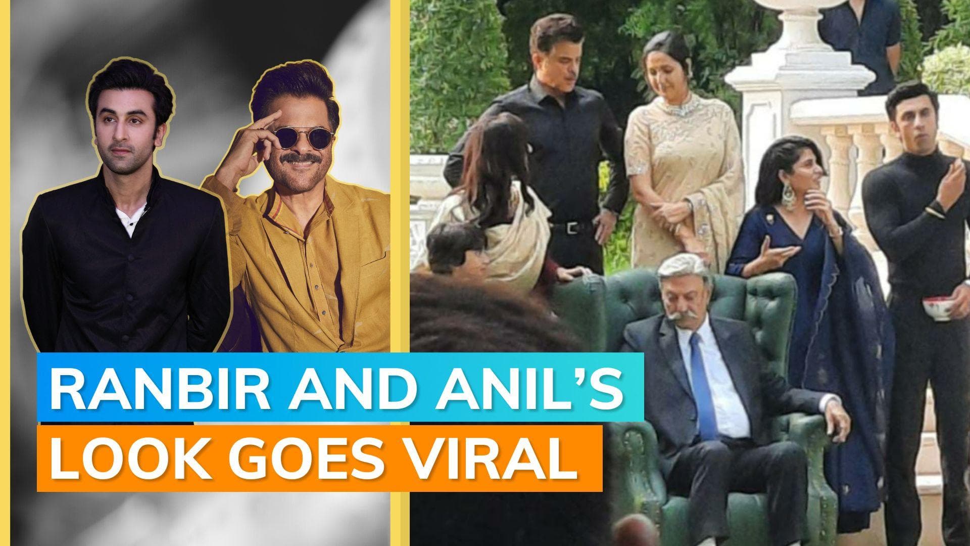 'Animal': Ranbir Kapoor and Anil Kapoor's pictures leaked as they shoot at Pataudi Palace