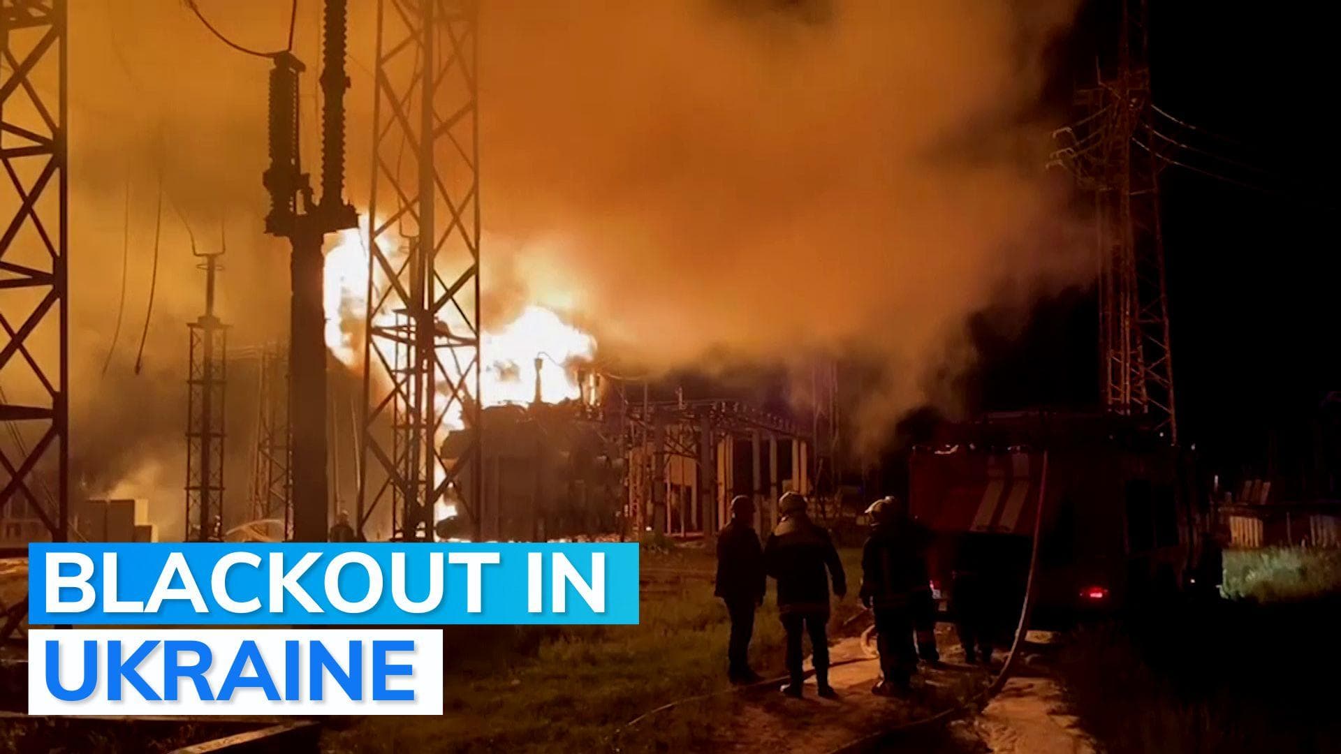 Electricity blackouts hit swathes of eastern Ukraine; President Zelenskyy blames Russia