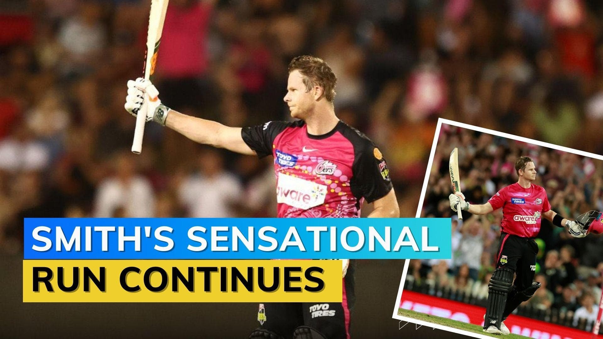Back-to-back hundreds for Steve Smith in Big Bash League