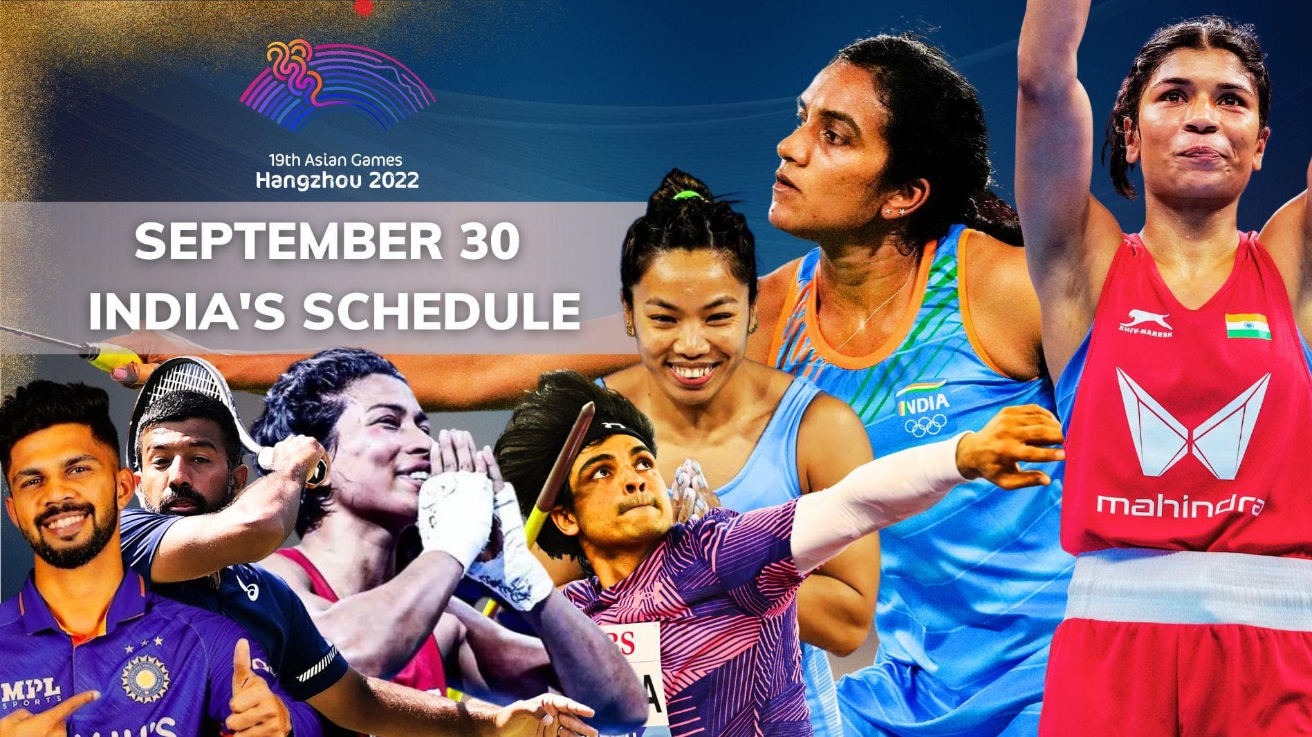 Asian Games 2023: 7वें दिन भारत कई खेलों में लेगा हिस्सा, देखें पूरा Schedule 