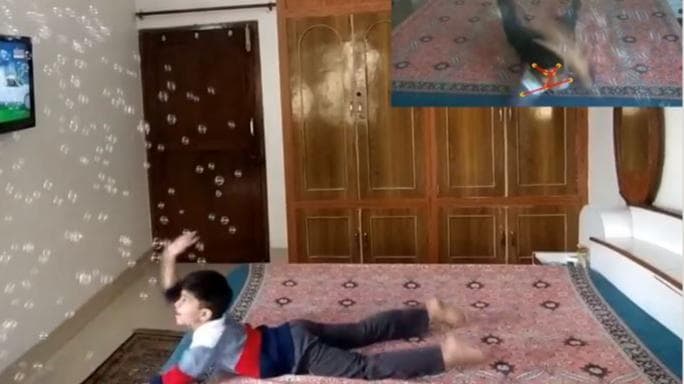 Father devises handy AI tool to ensure son watches TV from safe distance