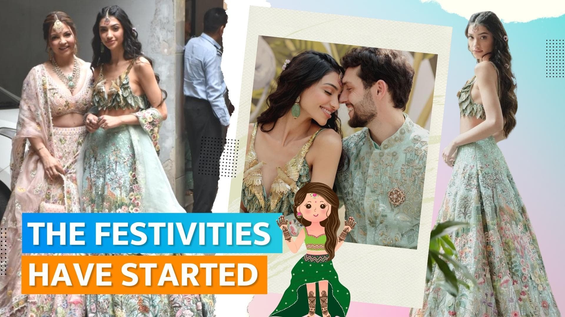 Helen, Salma, Deanne Panday and others attend Alanna Panday's mehendi at Sohail Khan's house