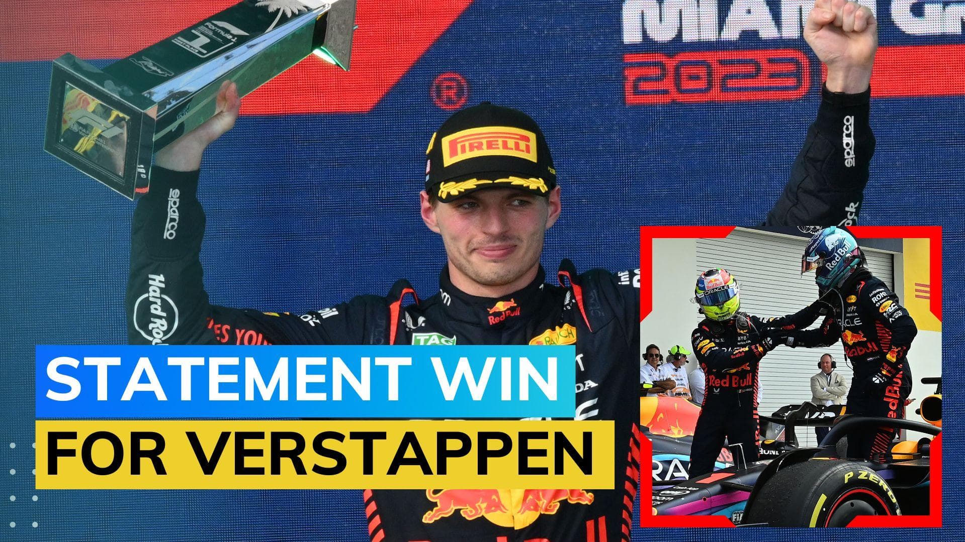 Formula 1: 'The pace was very good' - Max Verstappen on winning from P9 in Miami