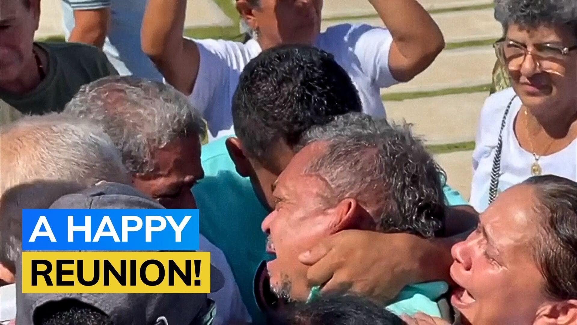 Watch! Father of football star Luis Díaz meets with family after being released by guerrilla group