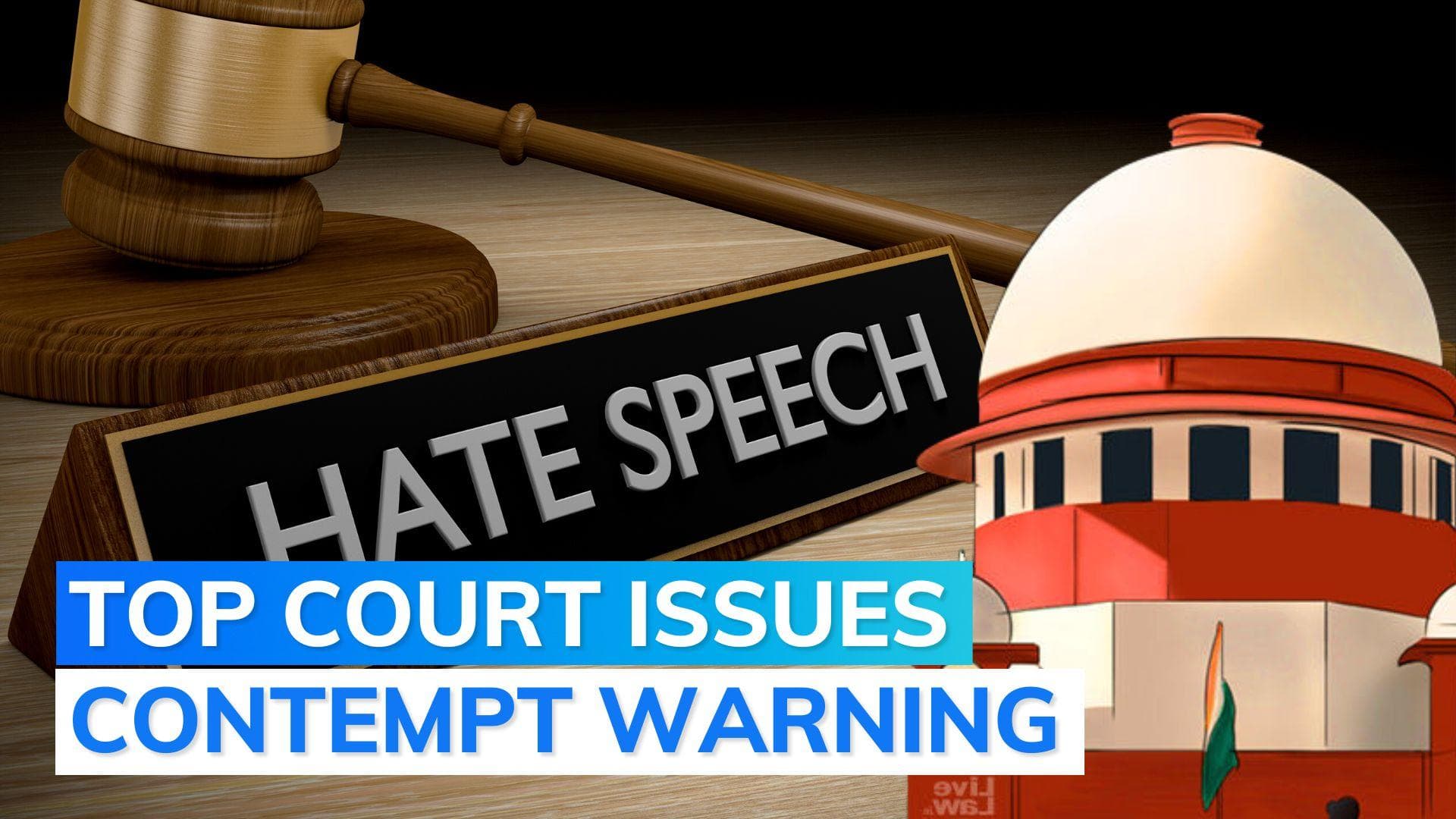 SC asks States, UTs to take action against those making hate speech even if no complaint is made