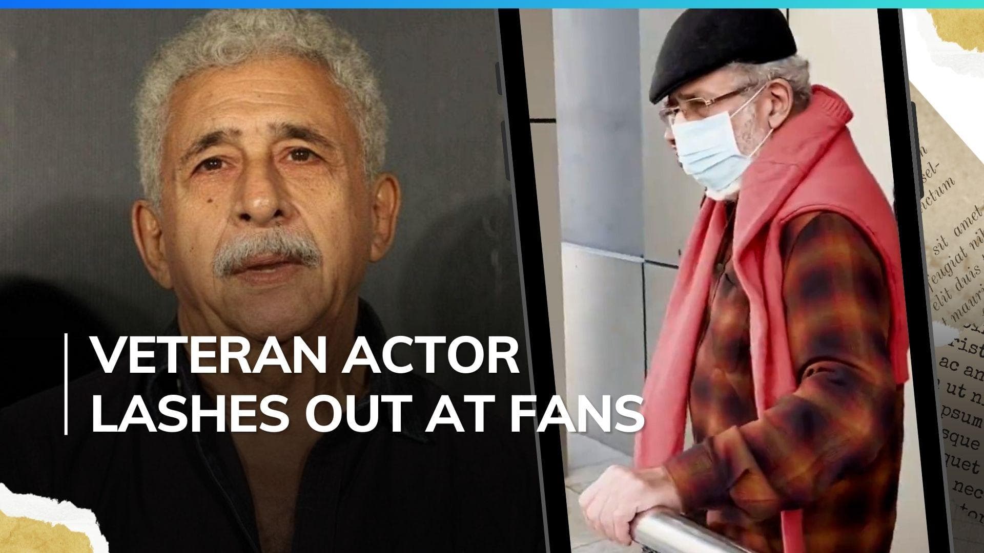 Naseeruddin Shah loses cool at fans trying to click pictures at Delhi airport; watch video 
