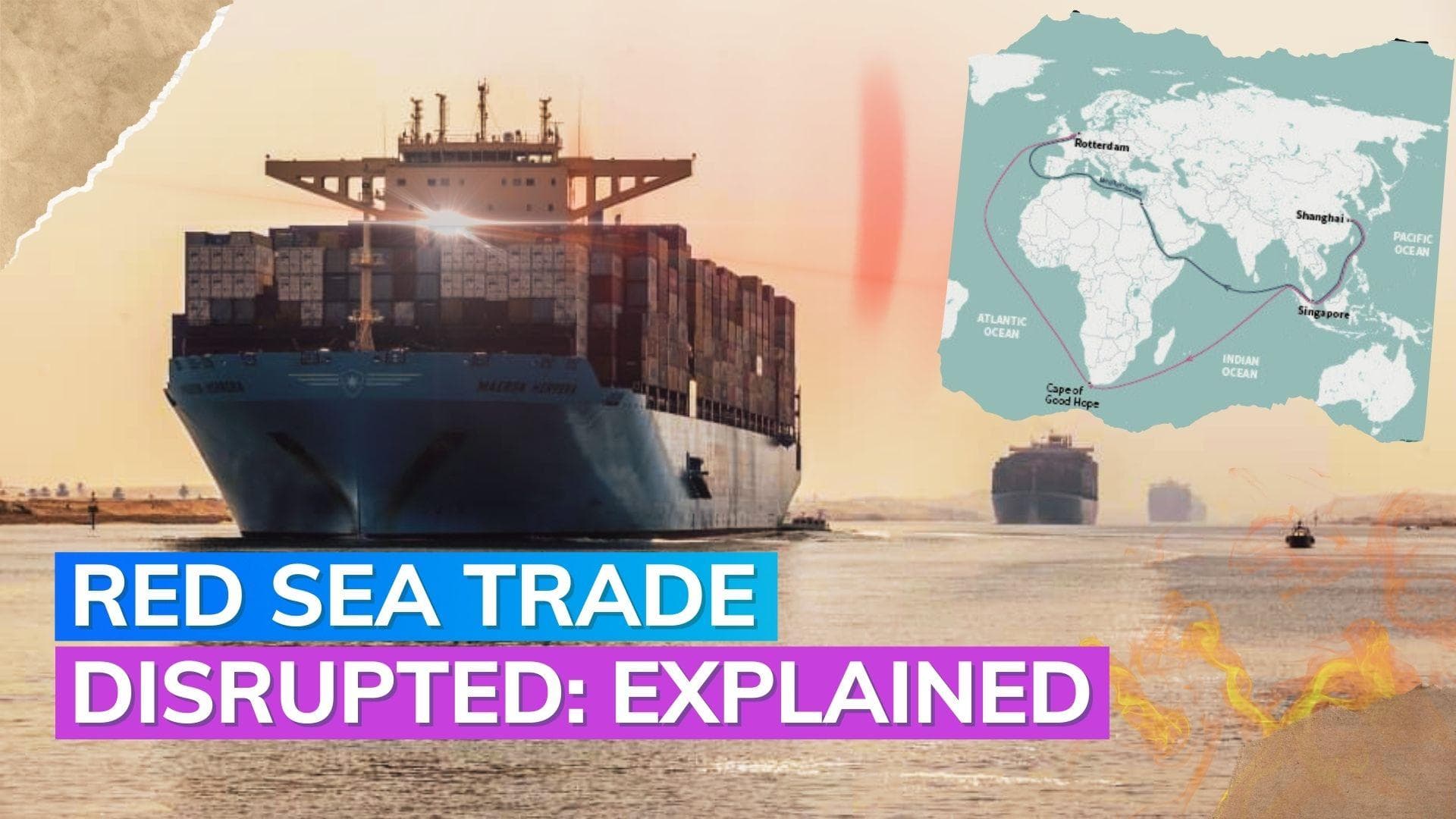 Crisis in Red Sea: This is why there's a red light for ships in the region now