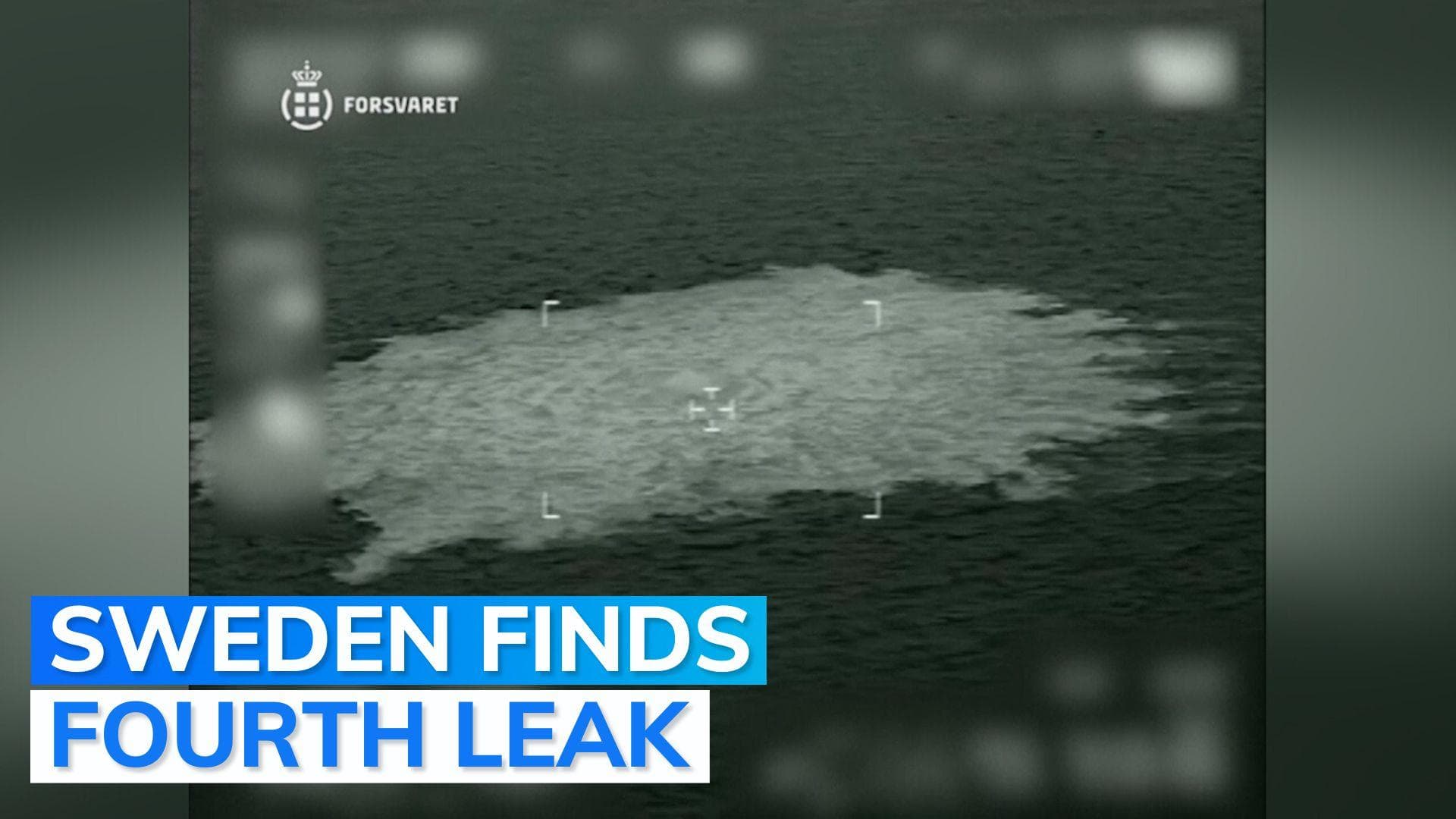 4th leak reported on Nord Stream pipelines in Baltic Sea