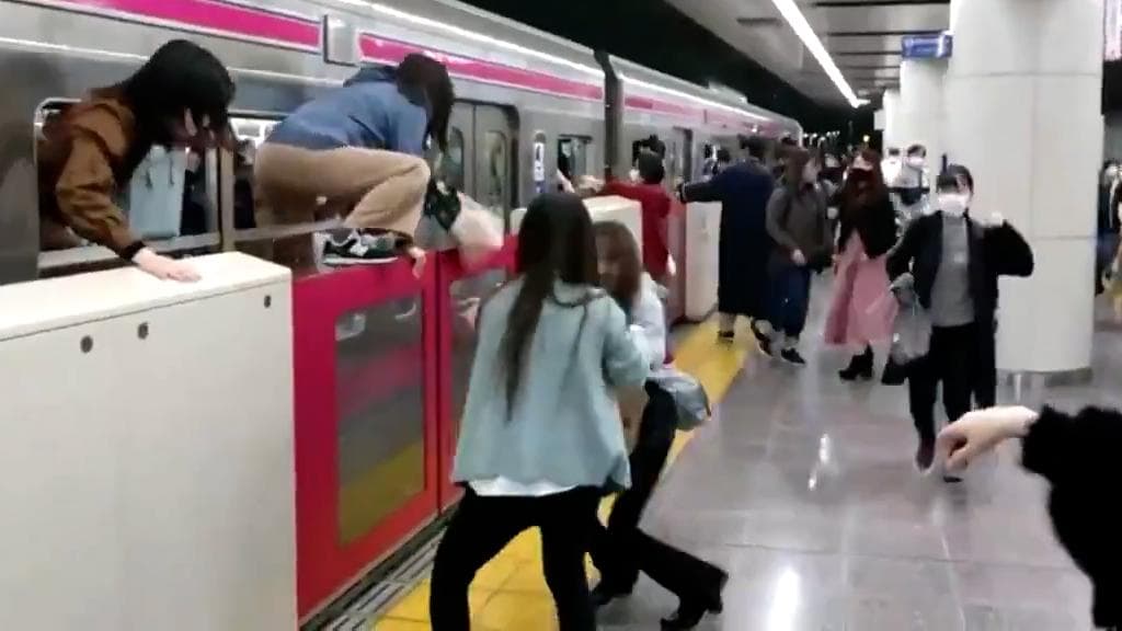 Halloween turns into a nightmare as man in Joker costume stabs 17 people on train