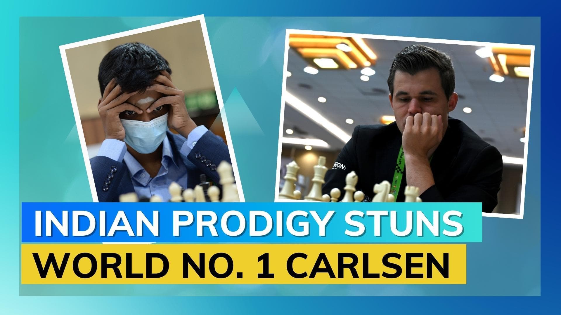 Indian Grandmaster R Praggnanandhaa defeats World No. 1 Magnus Carlsen yet again