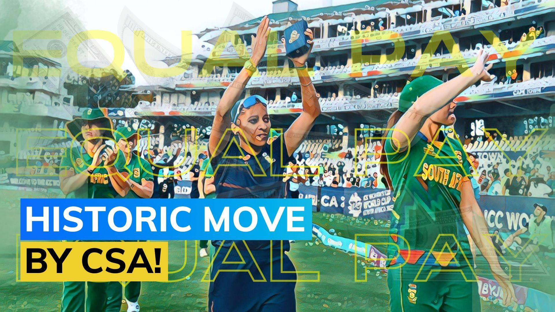 South Africa, the third country to give equal pay to all its cricketers, irrespective of gender 