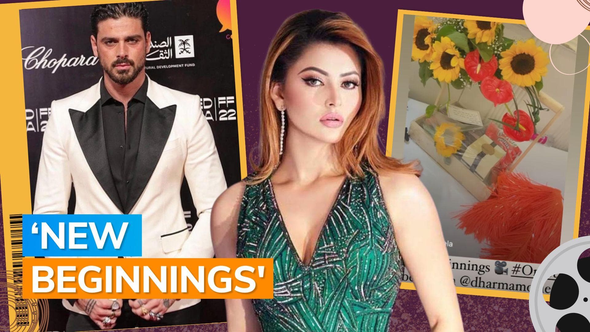 Urvashi Rautela bags first Dharma movie, receives flowers with a hamper from Karan Johar