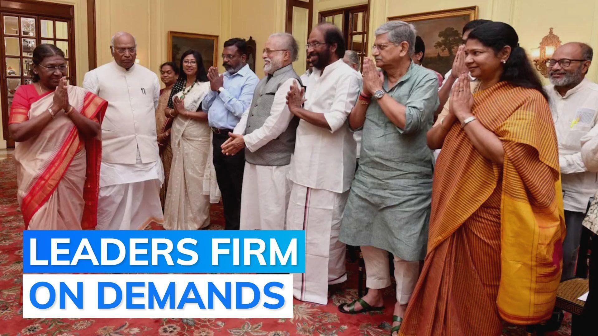 Manipur violence: Opposition leaders meet President Murmu; seek her intervention 