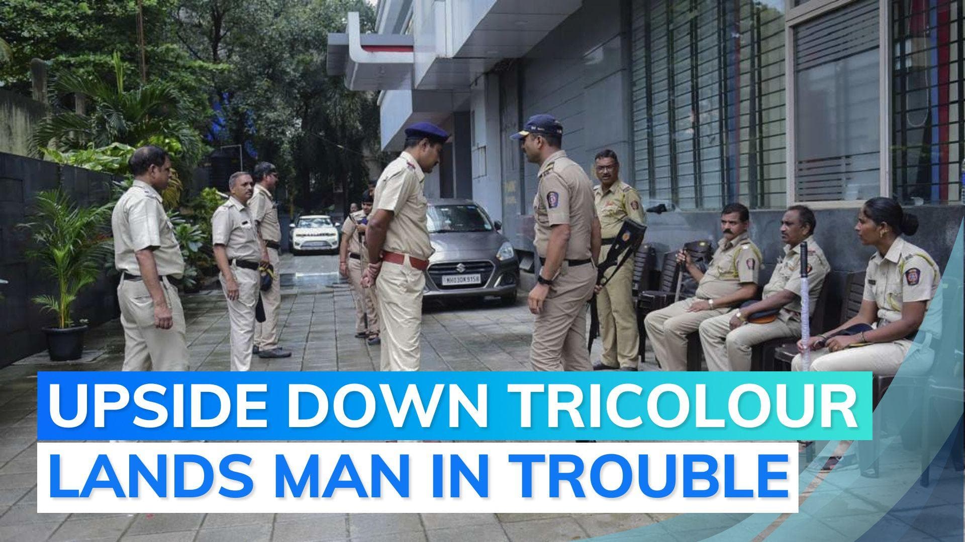  Tricolour upside down on Viksit Bharat banners, printer booked