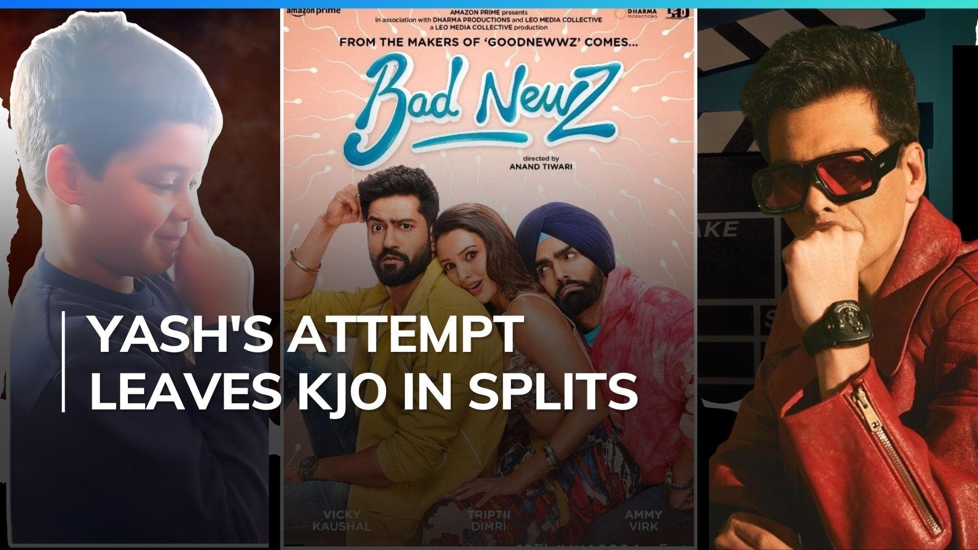 Karan Johar's son Yash aces Vicky Kaushal’s viral 'Tauba Tauba' hook step | Watch adorable video