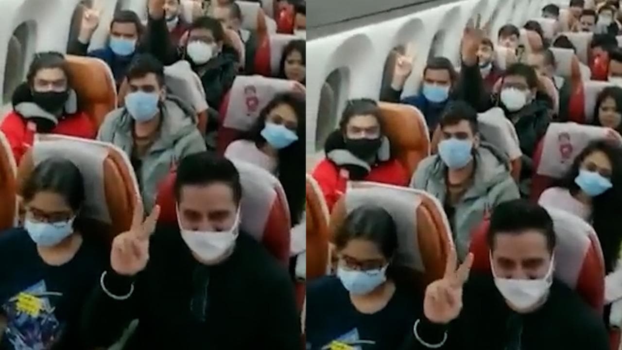 Watch: Passengers cheer as special flight brings back 240 Indians from Ukraine 