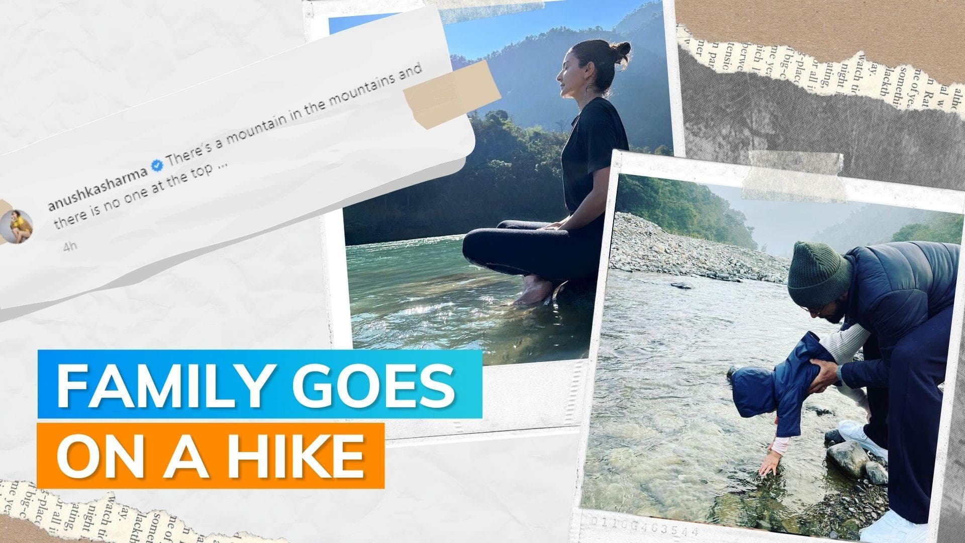 Anushka Sharma and Virat Kohli enjoy a trek with daughter Vamika in Uttarakhand, share pics