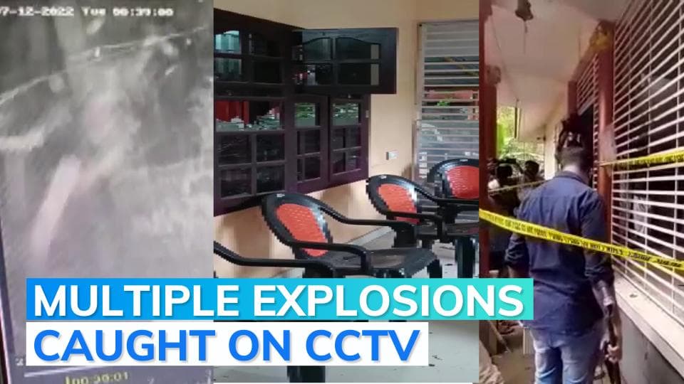 On camera: bombs hurled at RSS office in Kerala's Kannur