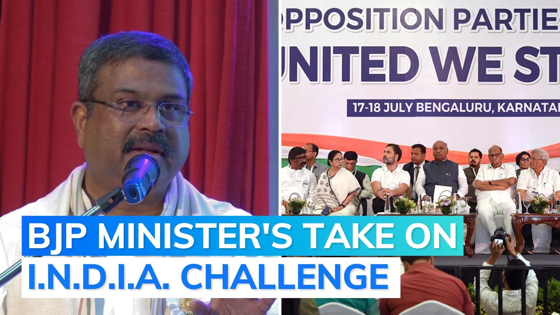 Union Minister Dharmendra Pradhan thinks of 'INDIA as real challenge'. Here's why