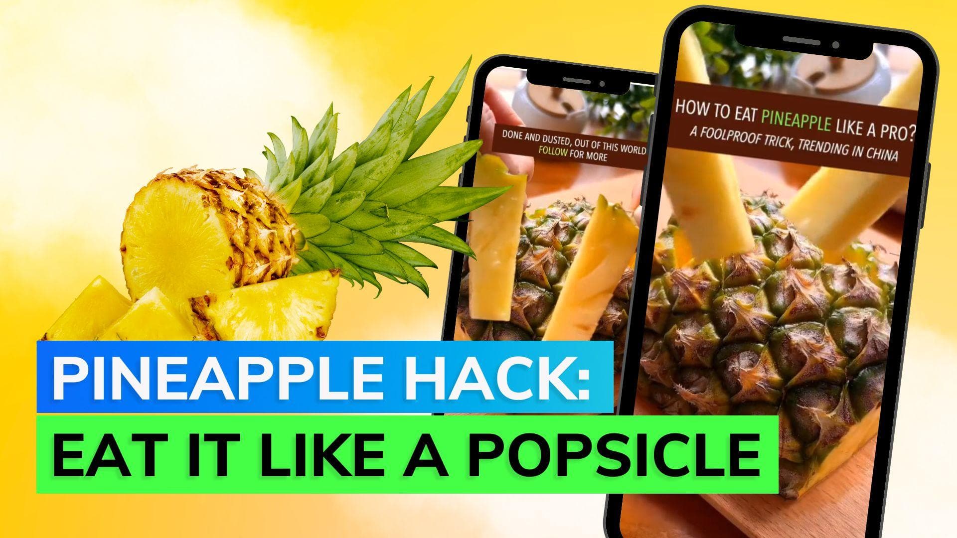 Master the art of pineapple cutting with this genius hack, watch here 