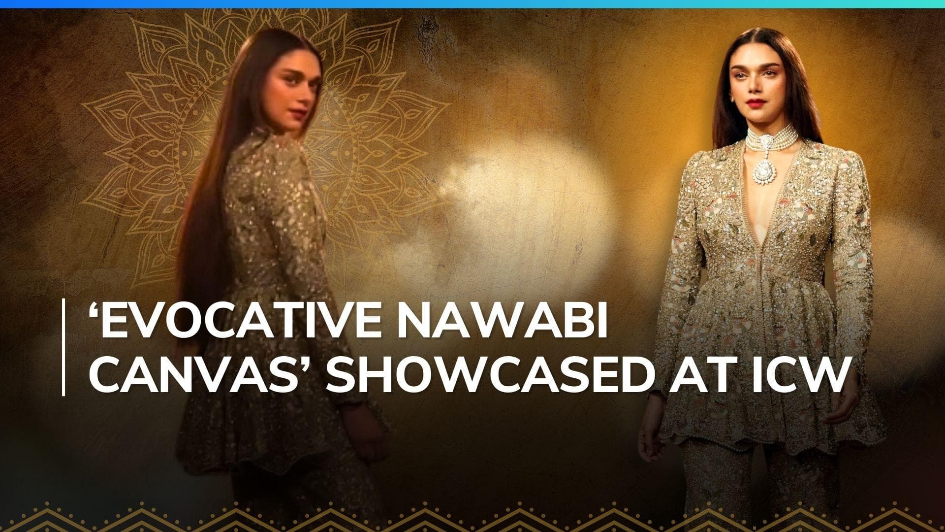 Bibbojaan aka Aditi Rao Hydari stuns as showstopper for Jayanti Reddy in ICW | Watch