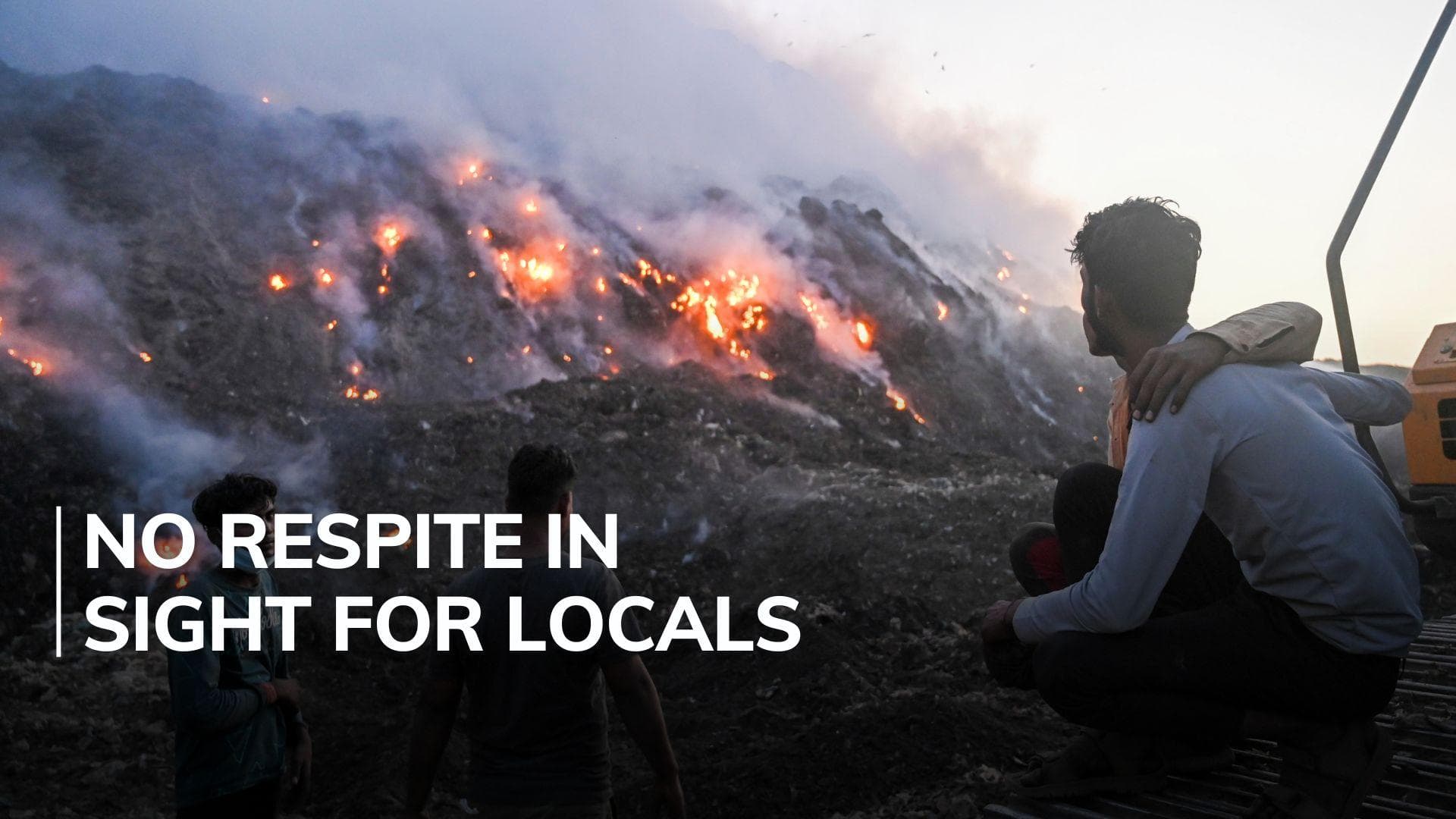 Smoke continues to rise from Ghazipur landfill site, politicking ensues