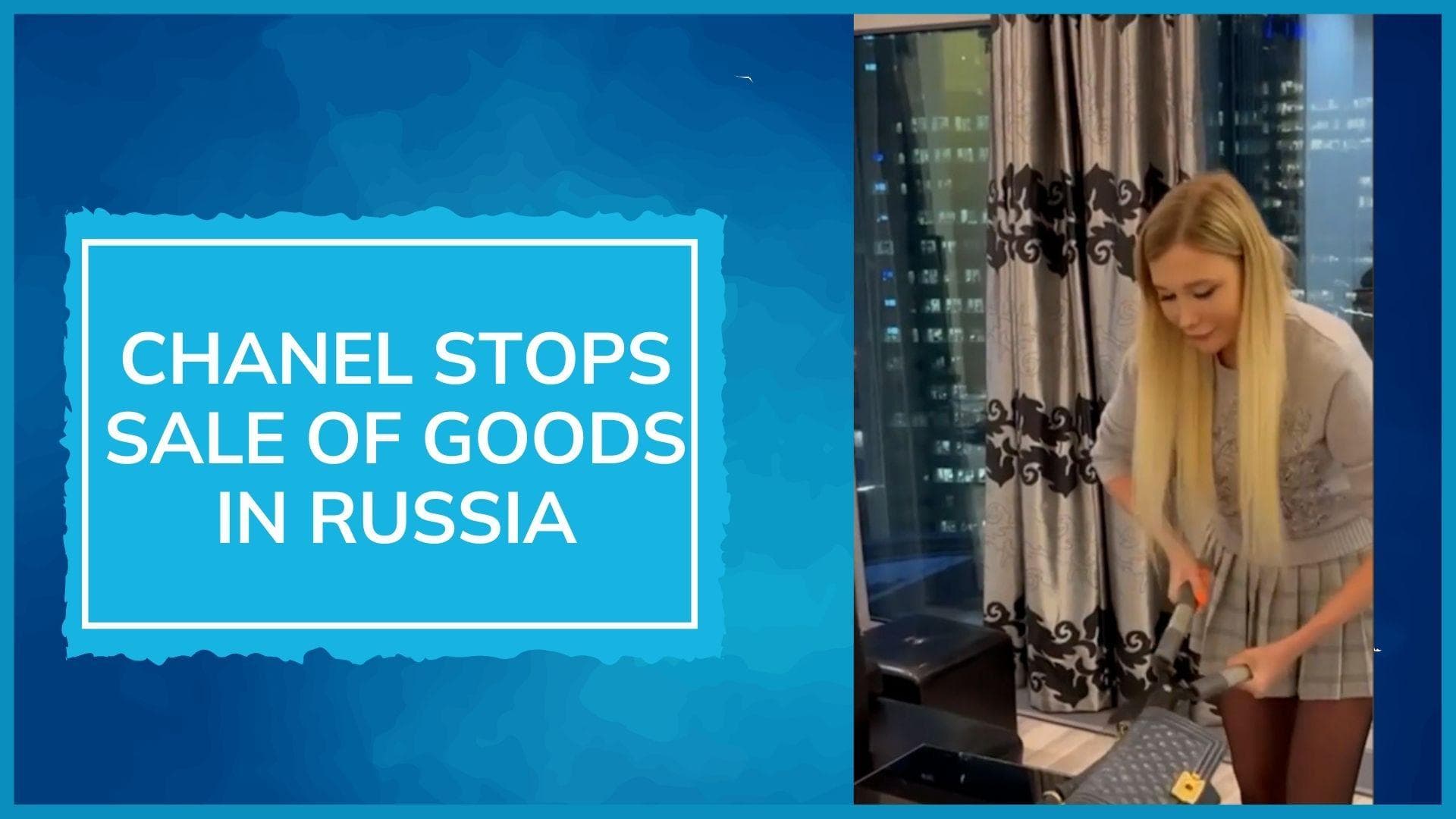 Watch | 'Russophobia': Russian influencers cut up Chanel bags