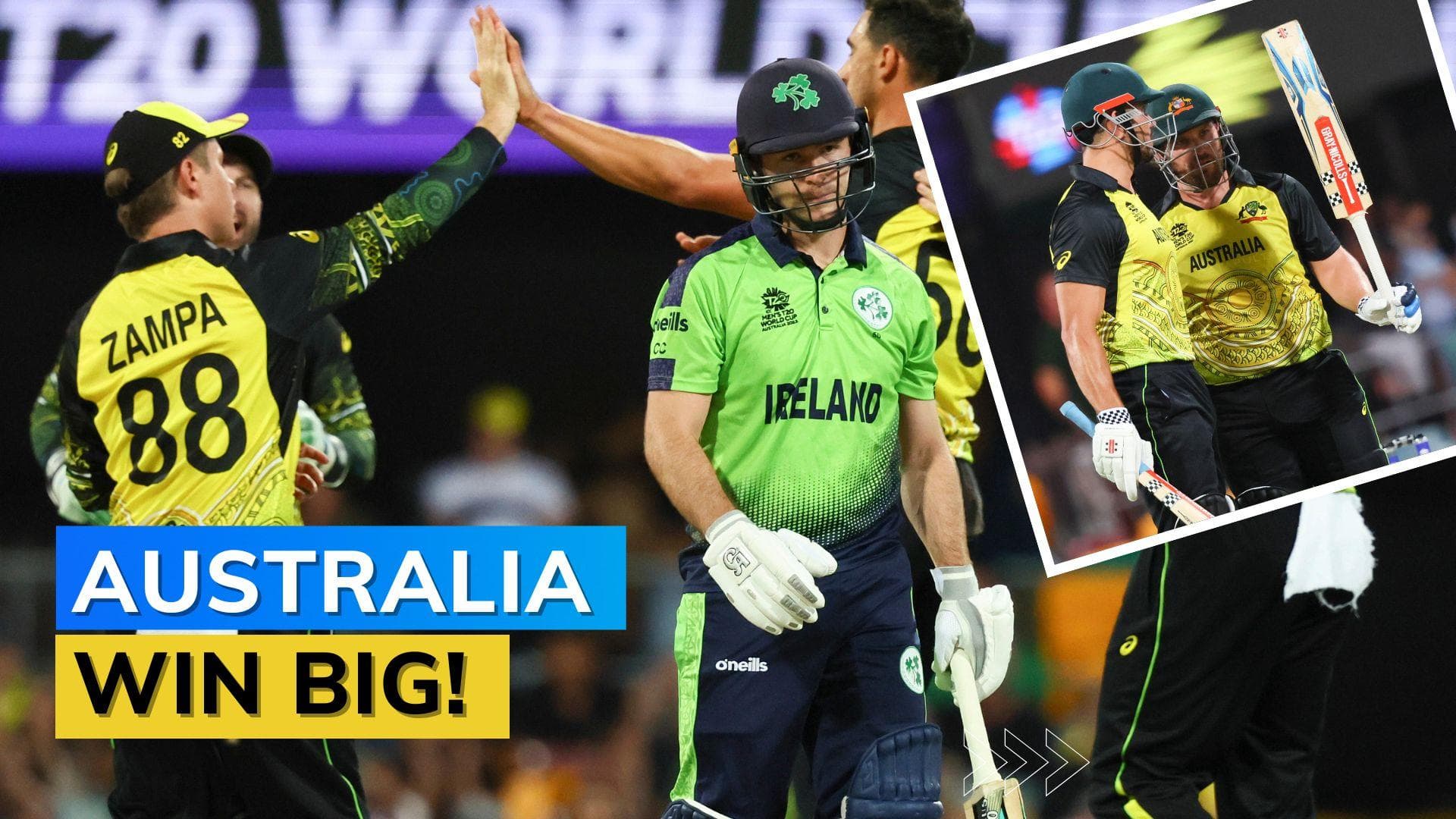 ICC T20 World Cup 2022 Australia vs Ireland highlights: Aaron Finch's men keep semis hopes alive