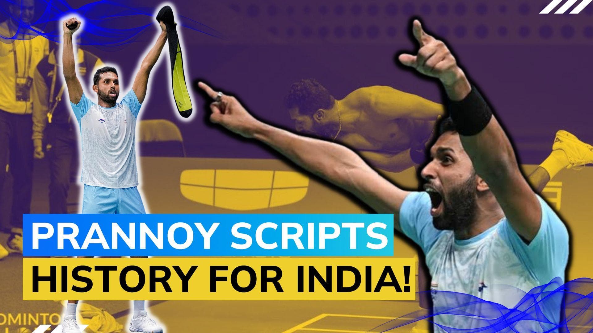 Asian Games 2023: HS Prannoy ends India's 41-year wait in badminton men's singles in Hangzhou 2022