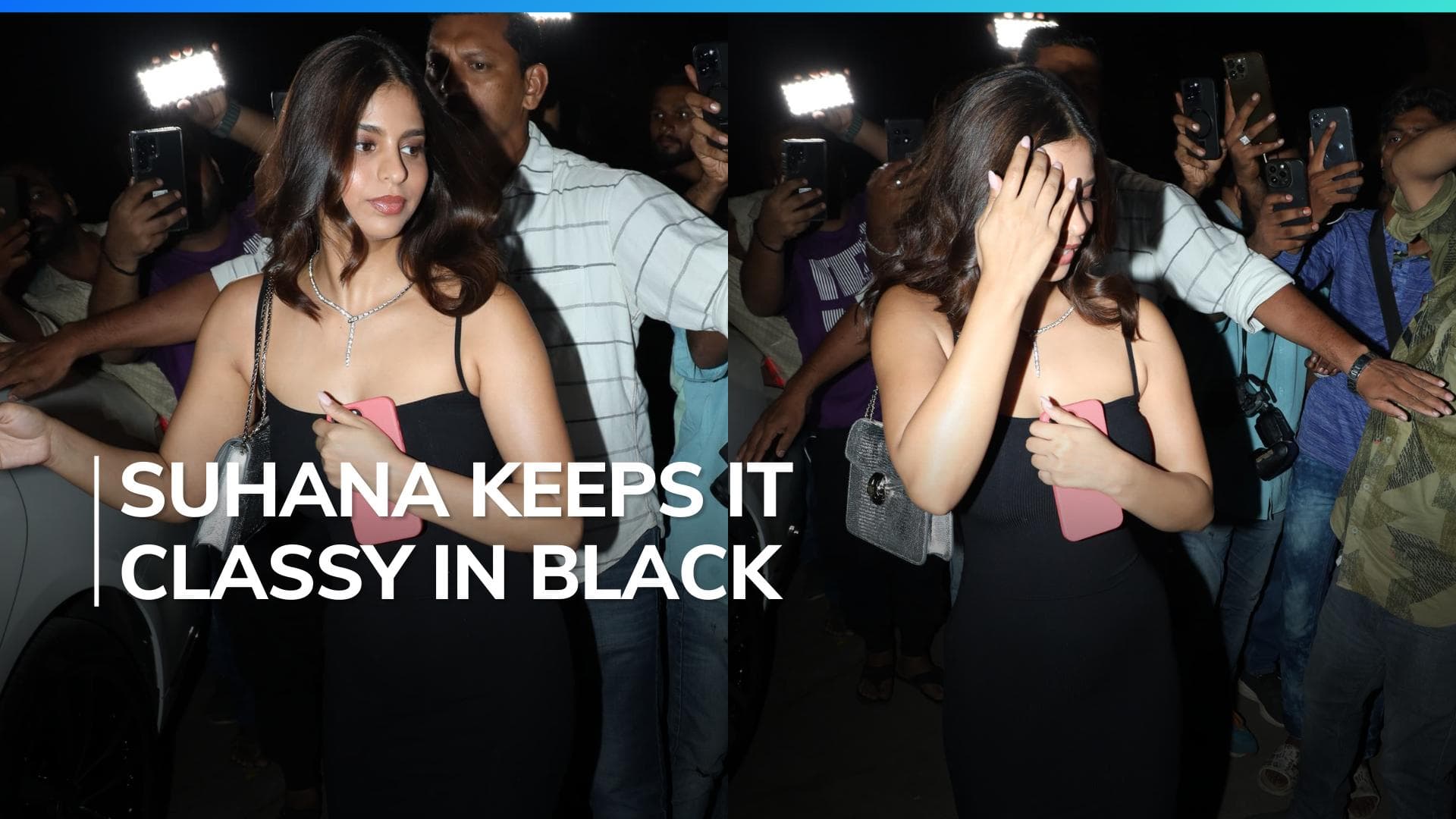 Shah Rukh Khan's daughter Suhana Khan picks ₹ 76 lakh diamond necklace for nightout with friends | Watch