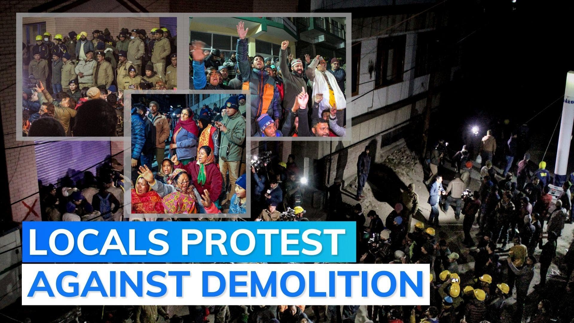 Watch: Joshimath hotel owners demand compensation before 'abrupt' demolition drive