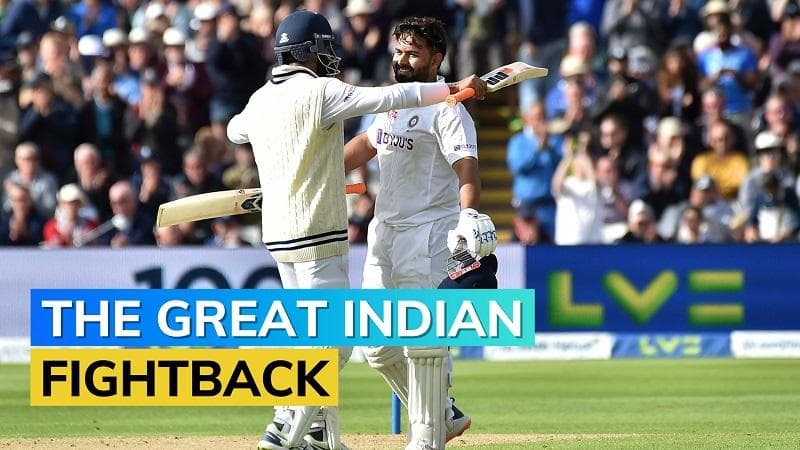 India vs England: Pant & Jadeja rescue Team India, the visitors end Day 1 at 338/7