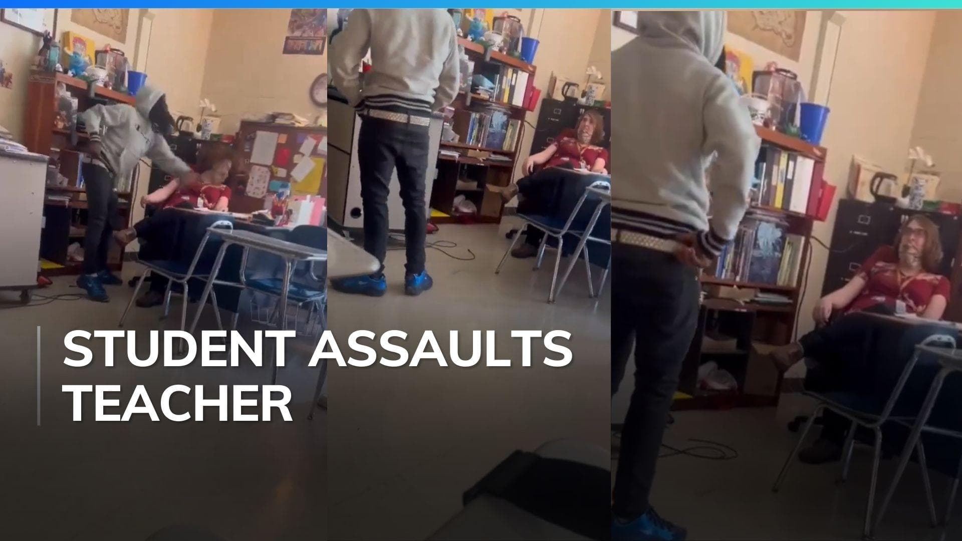 'Want me to hit you again?' US teen slaps teacher during class 