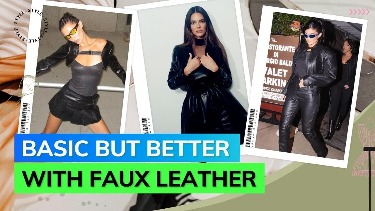 Faux leather on faux leather! Take inspo from these celebs