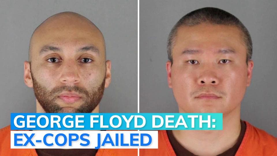 US: 2 former cops sentenced for violating George Floyd's rights