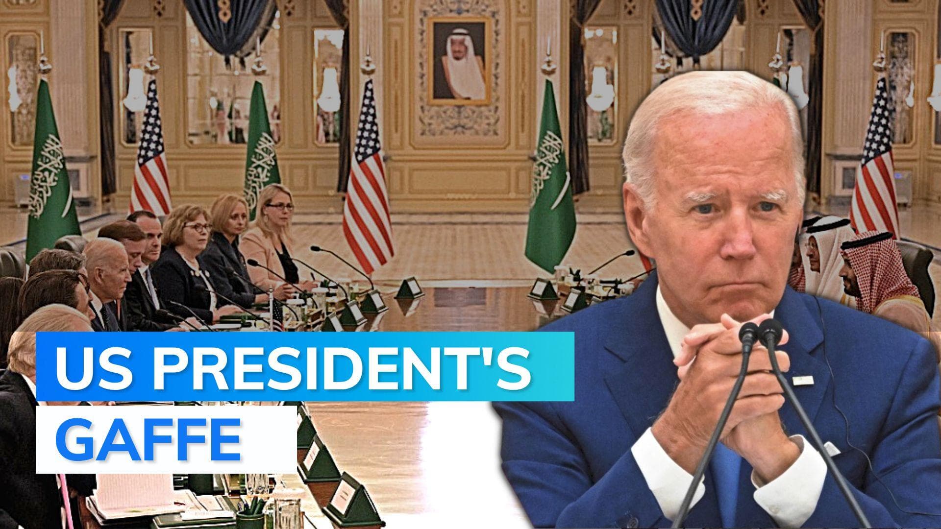 'Selfishness of US troops': Joe Biden's mistake goes viral; slip of tongue at GCC meet in Saudi Arabia