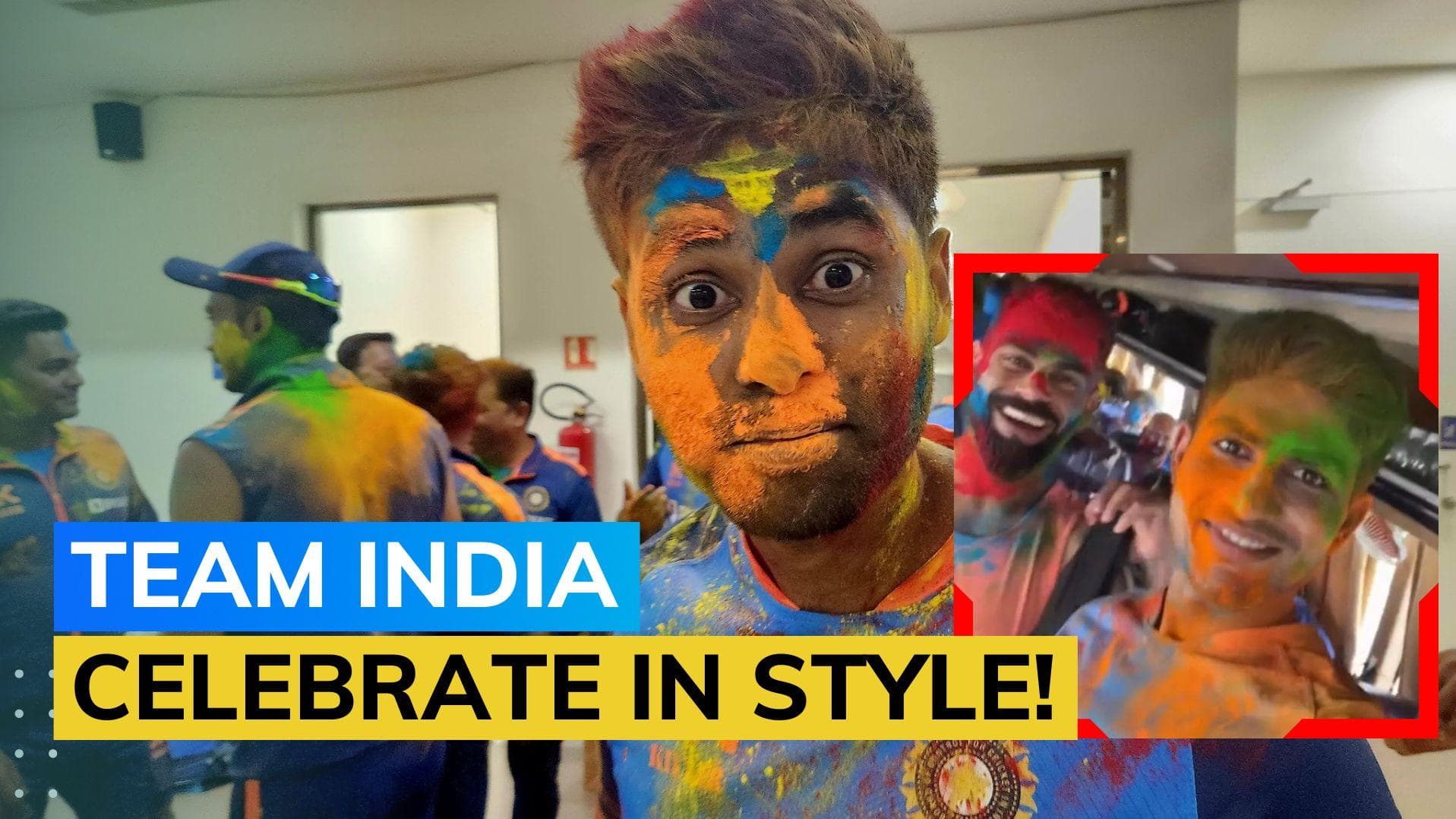 IND vs AUS: Team India celebrate Holi ahead of 4th Test against Australia