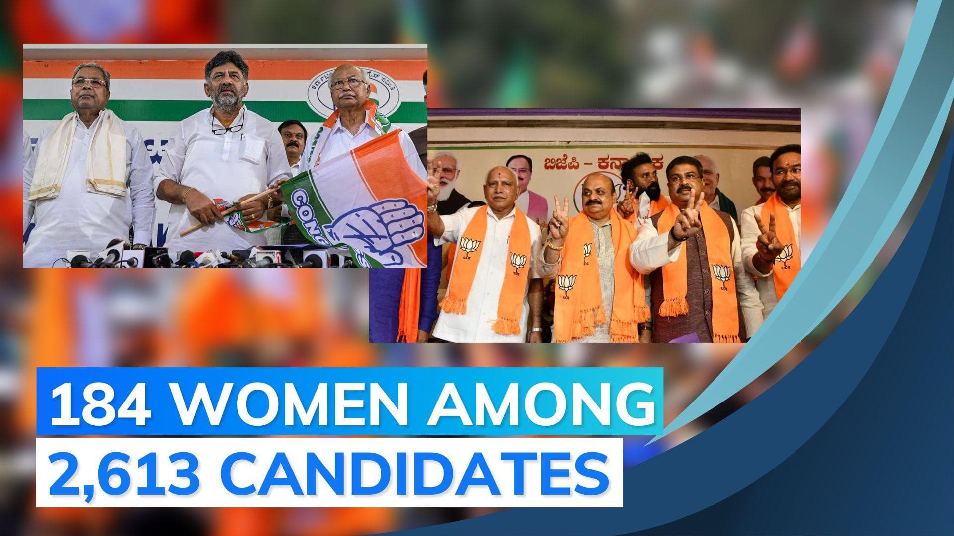 Karnataka elections: 2,613 candidates in fray for 224 seats