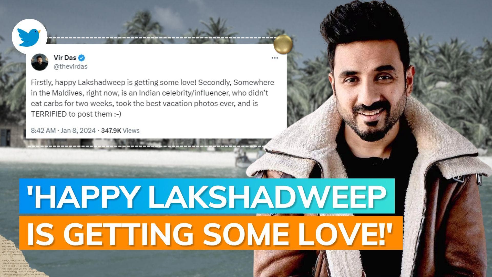 Vir Das jokes about Indian celebs and influencers avoiding Maldives posts amid Lakshadweep controversy